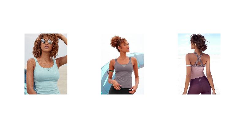 Preisvergleich: LASCANA ACTIVE Sporttop Mit Beschrifteten Trägern Und Mesh-Einsatz
