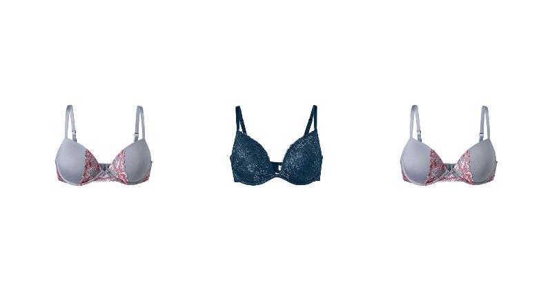 Preisvergleich: Push-up-BH Mit Spitze, Grau