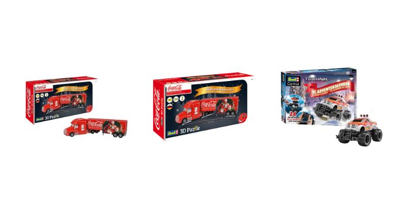 Preisvergleich: REVELL  Adventskalender Coca-Cola Truck 01041 3D Puzzle Stecksystem Ab 12 NEU