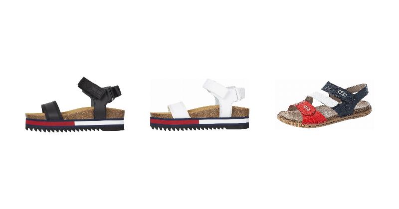 Preisvergleich: Tommy Jeans FLAG OUTSOLE TOMMY JEANS SANDAL Riemchensandale Mit Verstellbaren Klettverschlüssen