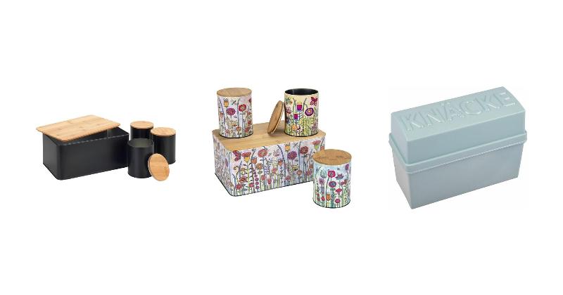 Preisvergleich: WENKO Brotkasten Bambus Aufbewahrungsdose Vorratsdose Brotbox Deckel Set Weiß